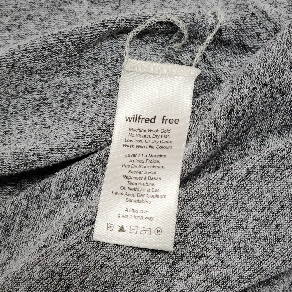 Aritzia Wilfred Free Diapason Gray Long Sleeve Tee Women's Size M - Picture 13 of 14